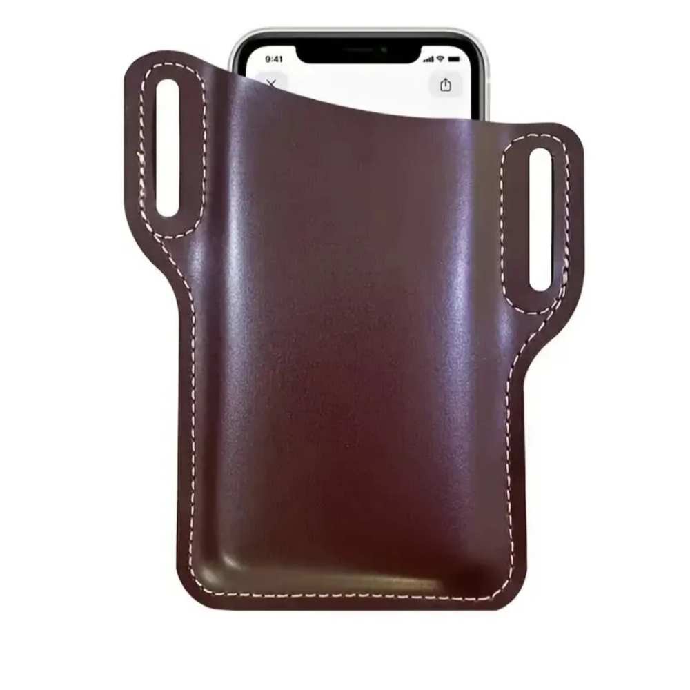 Brown Cell Phone Belt Sleeve New BROWN Belt-0122